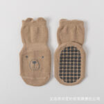 Anti-Slip Baby Socks (0-3 Year) - Brown