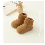 Winter Baby Socks (0-3 Year) - Brown