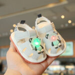 Toddler Glow-Astronaut Light-Up & Whistle Summer Sandals Premium Quality