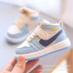 Premium High-Top Kids Sneakers Soft Anti-Slip First Walker Athletic Shoes