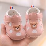 Cute Cartoon Bear Baby Sandals Soft Sole First Walkers for Infants & Toddlers